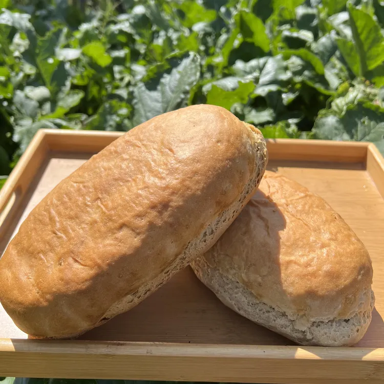 甘肃柴火烤锅盔老酵母发面草木烤制甘肃柴火馍馍