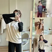 【欧尼家】早秋~莫尔代棉笑脸家居服