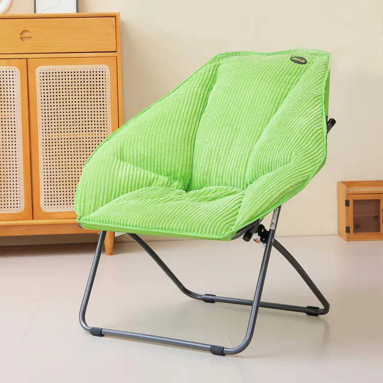 灯芯绒六角椅懒人沙发可躺可坐椅子阳台晒太阳懒人椅家用休闲躺椅