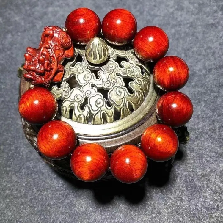 沉水貔貅紫檀木手串高油高密非洲紫檀木男女款文玩送长辈国潮文玩商品图