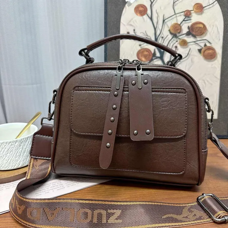 2025冬季新款通勤百搭手提包洋气复古单肩斜挎包大容量气质女包