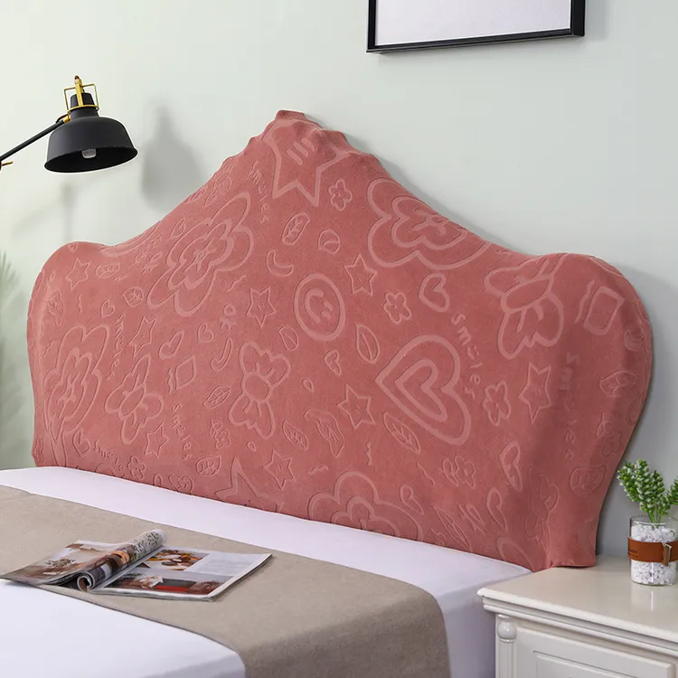 新款万能床头罩异型欧式通用床头套弹力布艺靠垫防尘罩靠背保护套