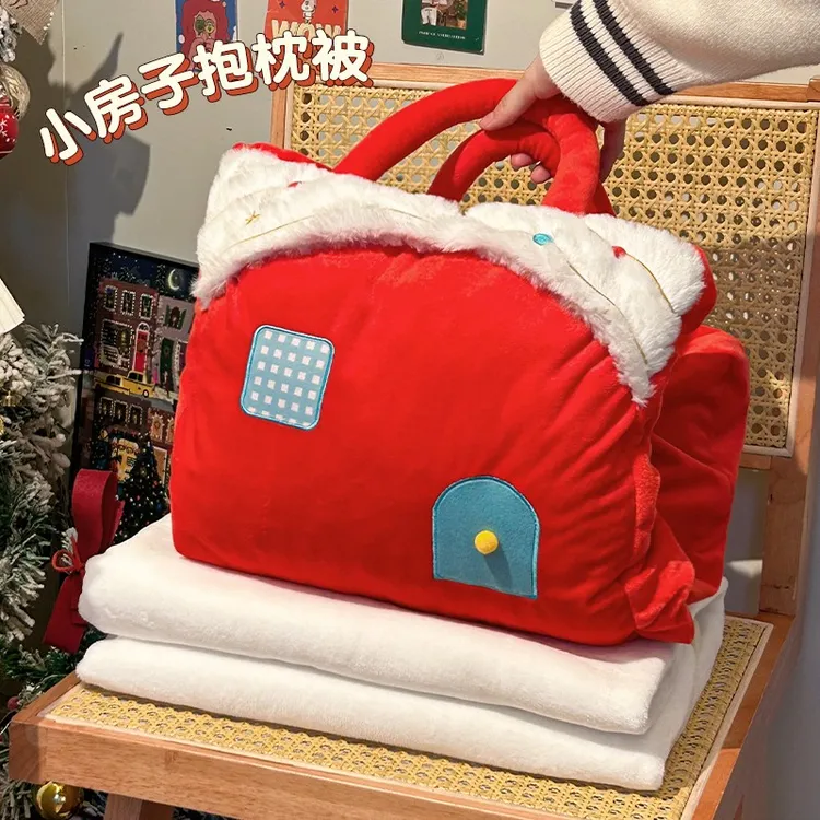 床头抱枕被可手提毯子二合一车用车载靠枕靠背垫午睡枕头被子两用