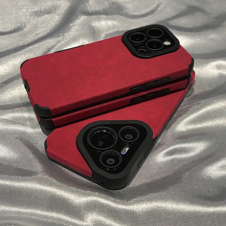 瞳眼皮纹适用苹果16翻毛皮华为高级OPPO小米15VIVO手机壳新款