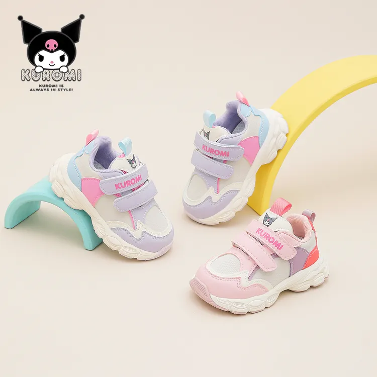 KUROMI三丽鸥女童学步鞋2025春秋新款透气大童防滑儿童运动老爹鞋