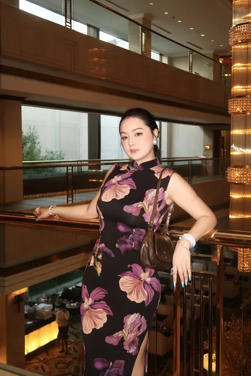 秋辞香~墨染芳华 无袖弹力春夏款新中式国风旗袍连衣裙