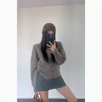 Mao 高级感复古毛衣外套女2025秋季新款简约慵懒软糯针织上衣F311