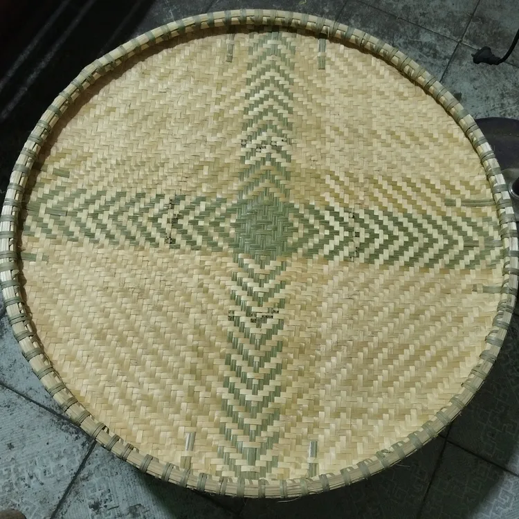 湖南纯手工竹编簸箕老手艺农村晾晒茶叶辣椒豆角药材选茶子神器