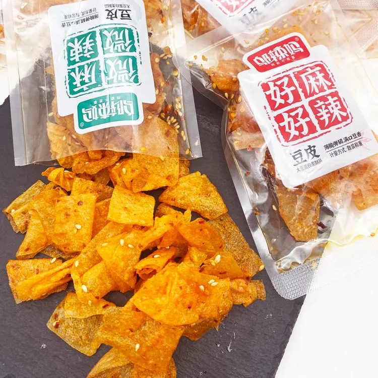 邬辣妈豆皮辣条好麻好辣微麻微辣散称500g湖南零食小吃休闲食品