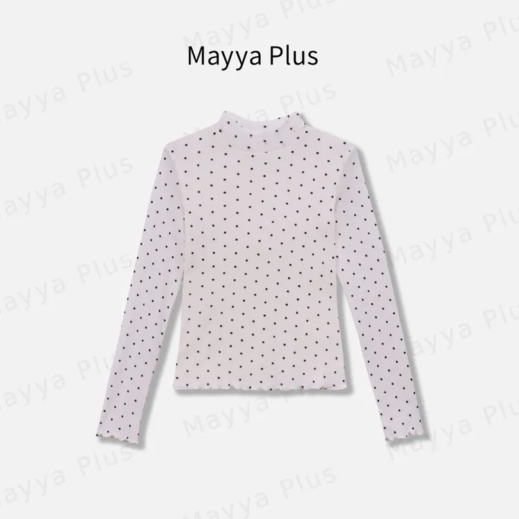 【时髦配方】Mayya Plus麦芽定制气质显瘦流光风针织上衣32536009