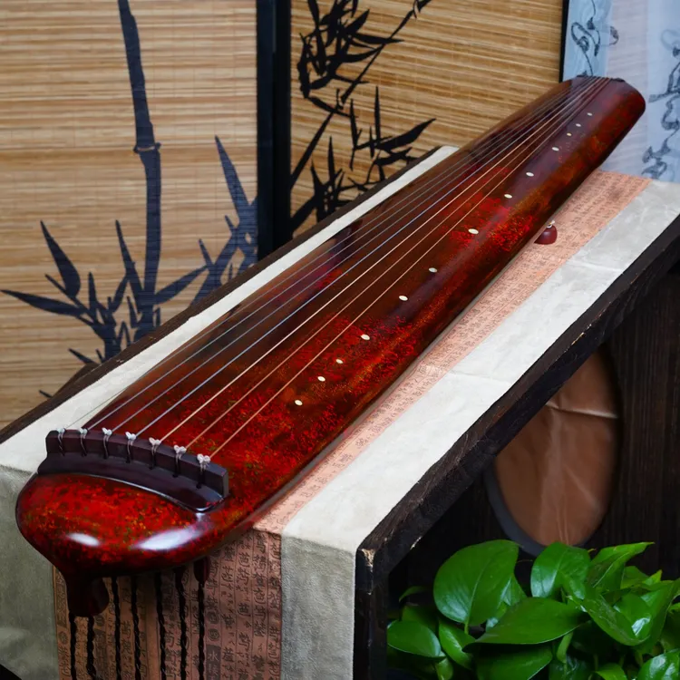 老杉木纯生漆仲尼伏羲混沌式专业演奏级古琴适合初学者