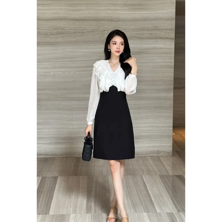 YUANBAO【Banli•半里】早秋时尚轻奢显瘦女装连衣裙多巴胺服装女