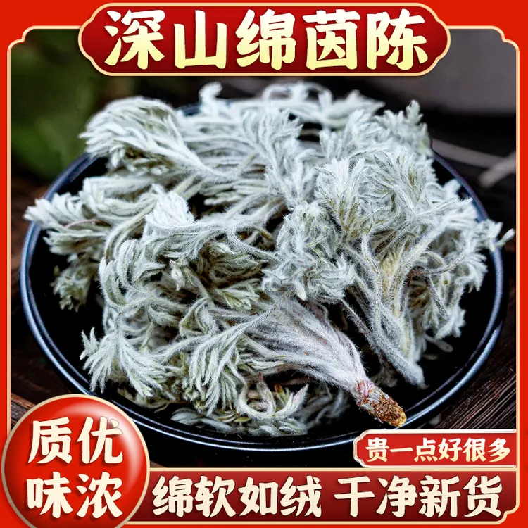 野生茵陈中药材新货三月锦因陈白蒿干货蒿草绒蒿泡水另有益母草