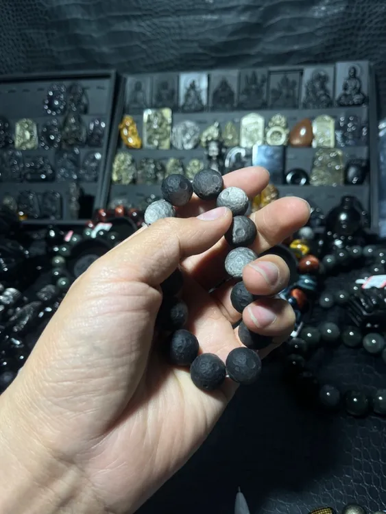 直播大漏7a特亮黑曜石银曜石月球16mm速拍男士