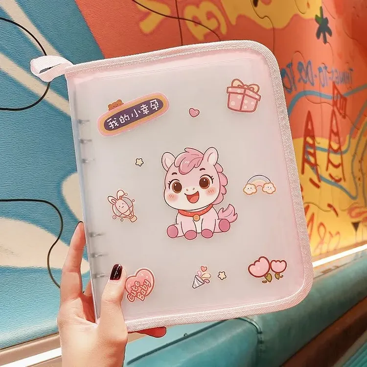 孕检收纳册拉链款孕妈产检本便携收纳手提文件资料建档报告B超单