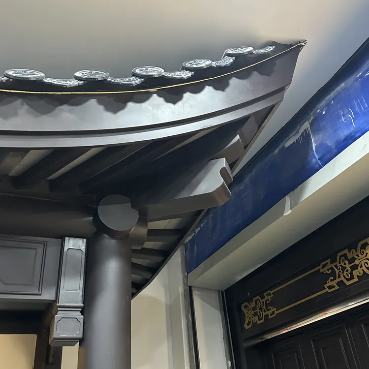 仿古铝代木飞檐翘角