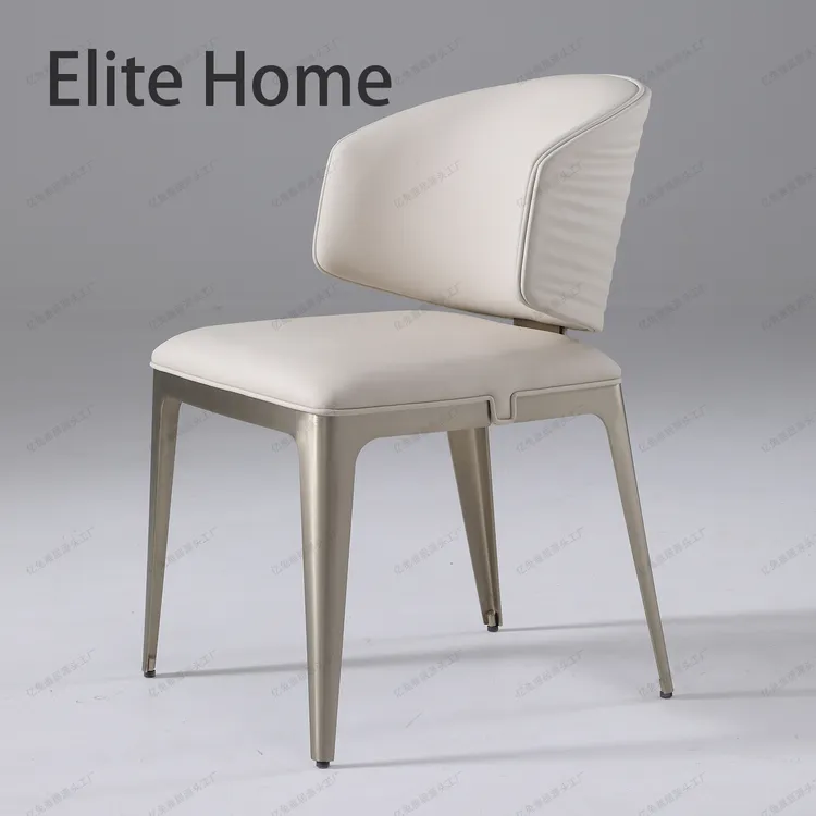 大牌意式极简轻奢波浪纹餐桌椅岛台奢石靠背椅咖啡厅售楼部洽谈椅