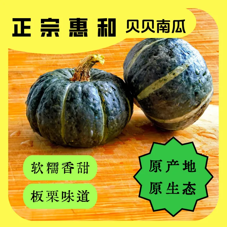 惠和一号贝贝南瓜板栗味粉糯香甜新鲜  可作宝宝辅食