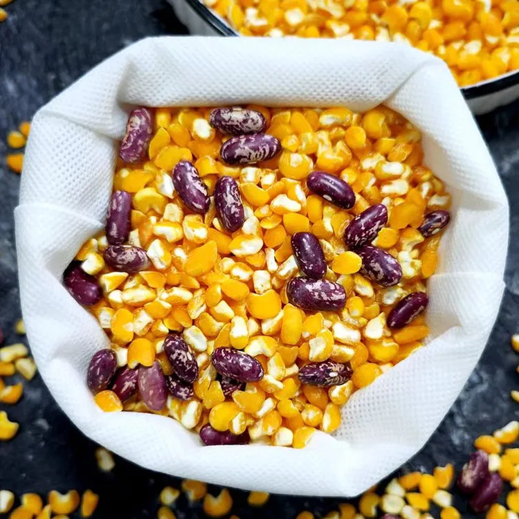 【芸豆玉米碴】新粮东北大碴子5斤带芸豆  新粮 软糯熬粥健康口感好