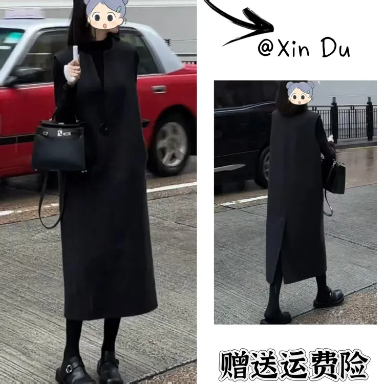 2025秋季新款时尚显瘦气质女士网红洋气两件套百搭款D22274