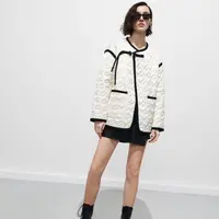 冬季新款白色设计感宽松新中式国风羽绒服女外套