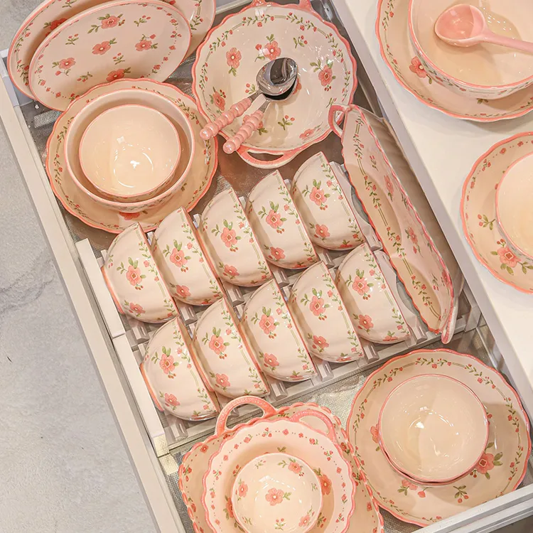 【达人推荐】2025新款家用碗碟乔迁新居碗盘餐具新婚送礼餐具套装