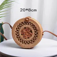 越南进口藤编包20*8公分手工越南黄秋藤