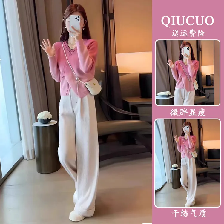 搭轻熟炸街套装早春减龄不规则新款风一整套上衣2025女茶系套装穿