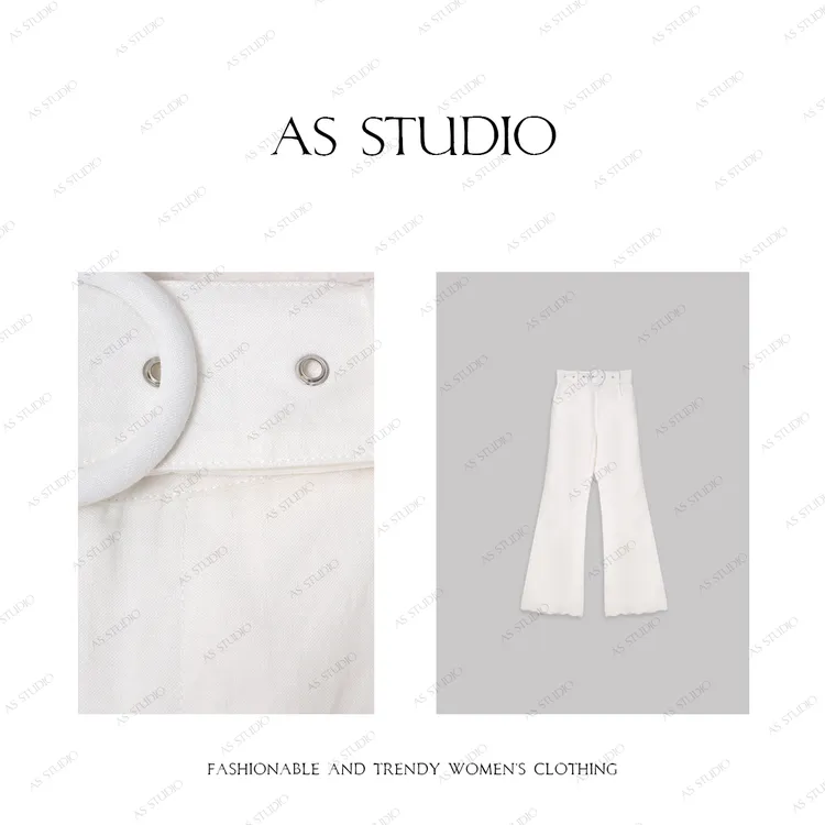 【AS凉白开】25新原创遮胯显瘦防走光全里衬微喇花边裤AS25CDK4376