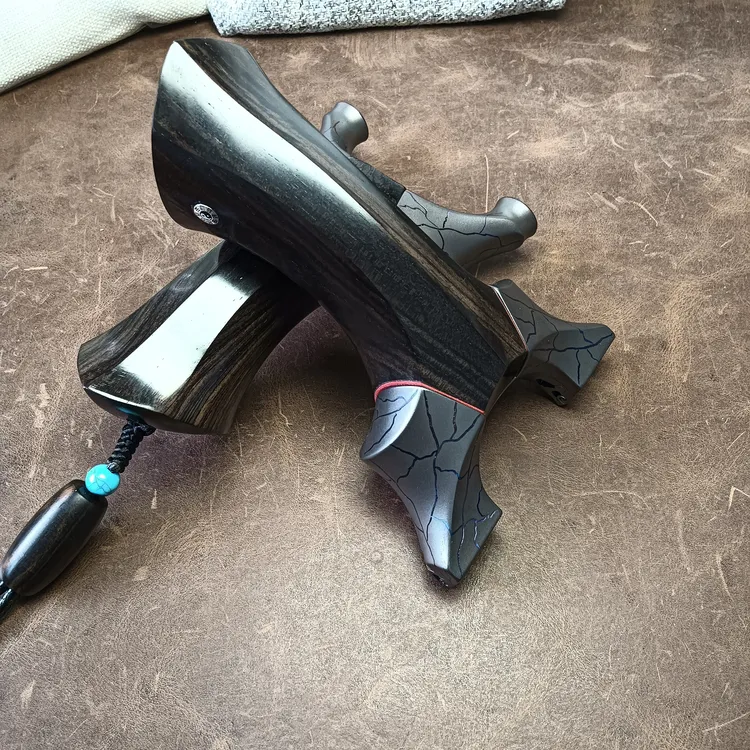 钛合金紫光檀龙齿快压天罡木弹弓成年人专用户外实战竞技免绑扁皮