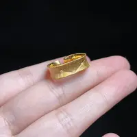 925银银制品 【玉总珠宝】925银拉丝星芒戒指多样性 发一CAN4150057