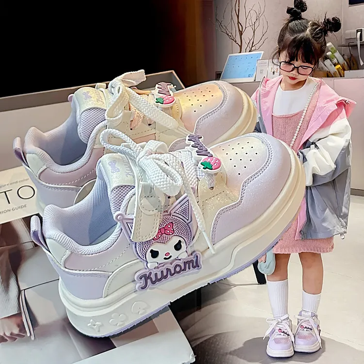 春季新款女童时尚童鞋板鞋