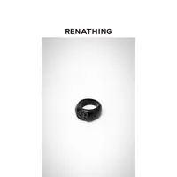 合金树脂戒指 合金树脂戒指 【RENATHING】纯色典藏图章式印花戒