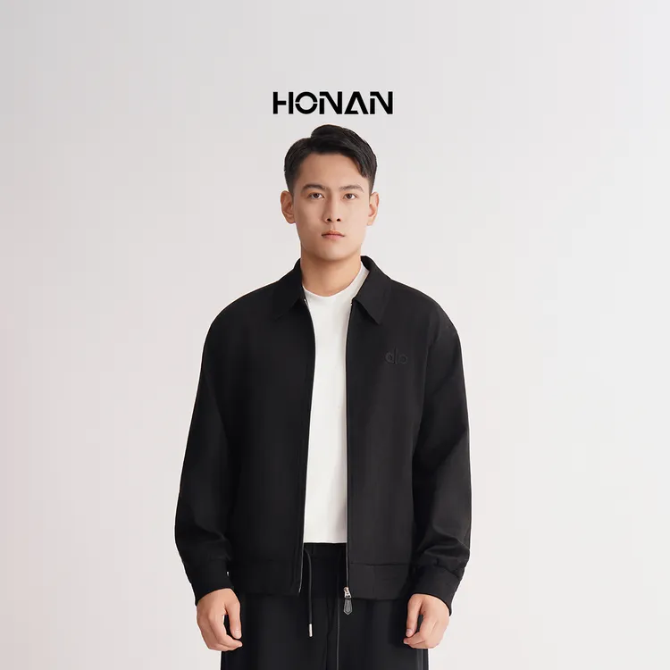 HONAN2025秋季商务休闲麂皮夹克2P01002
