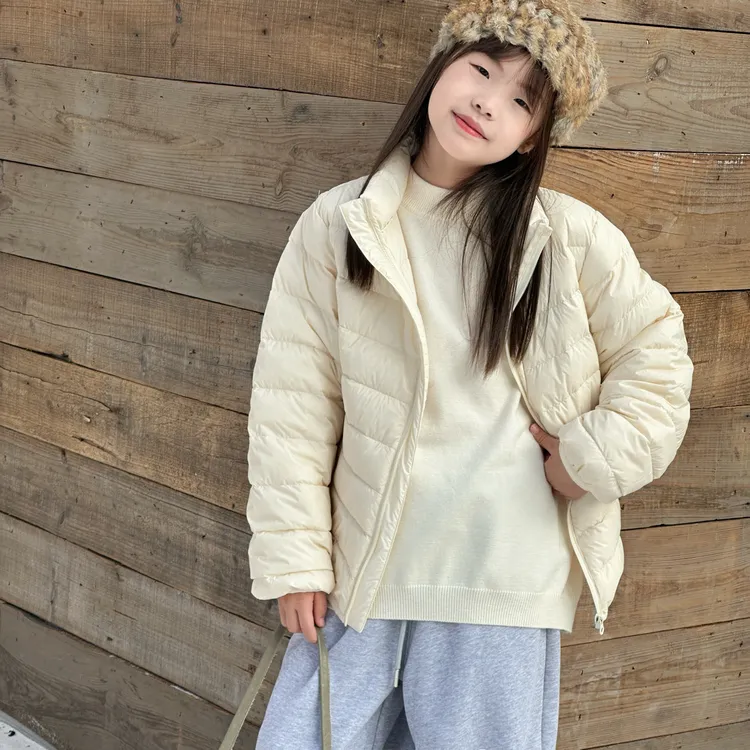 【杜邦三防】亲子轻薄羽绒服秋冬立领外套升级防水防污男童女童