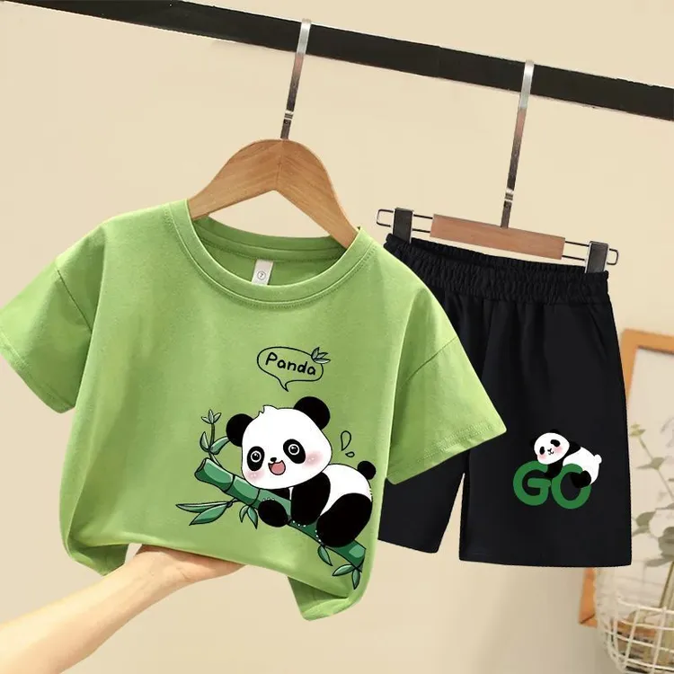 男童夏装短袖套装2025新款儿童装帅气时髦男孩夏季运动装宝宝衣服