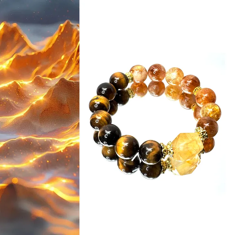 【金虎纳福】天然散珠DIY 手链 时尚