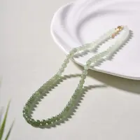 L【玉总珠宝】925银和田玉渐变项链小众玉器多样性发一CAN1890149