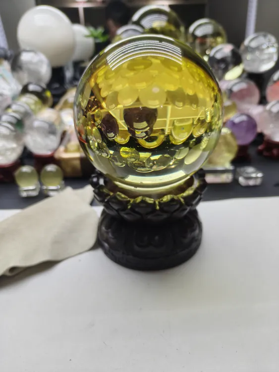 天然黄水晶11cm纯净体