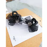 小众设计ins风一对黑色系发饰45329