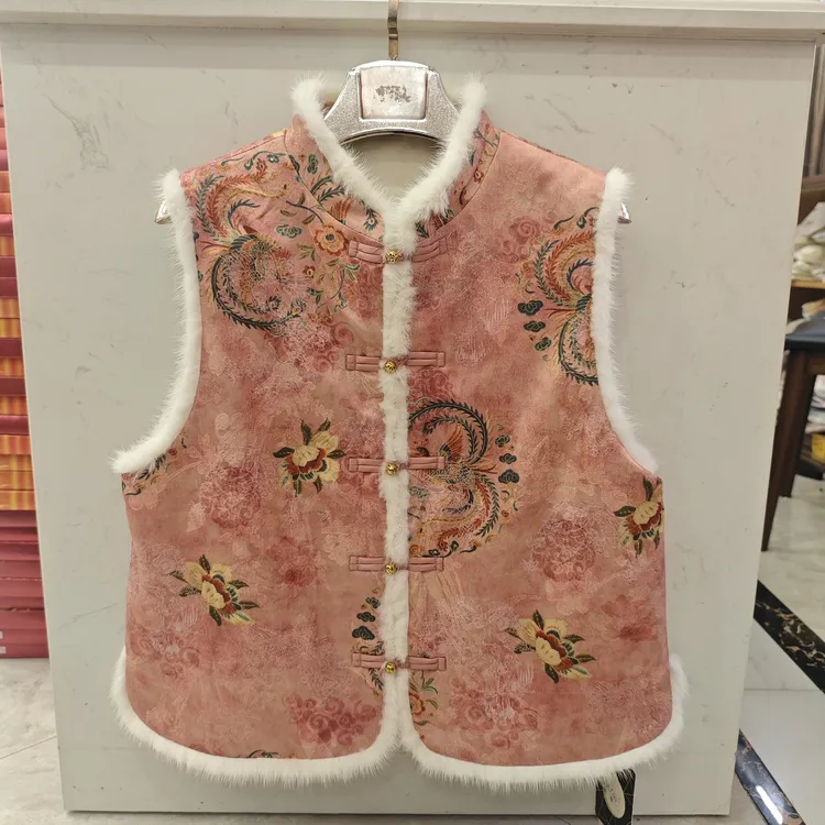 【燕珍时装】顺丰包邮 2025冬季新款652084新中式时尚马甲 欧