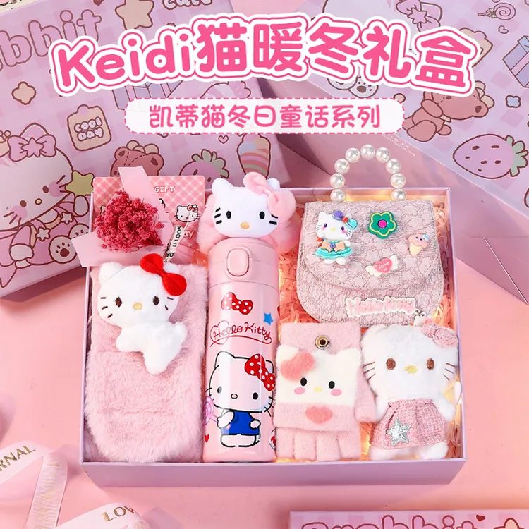 暖冬女生围巾礼盒冬季生日礼物送女孩子女儿童6-12十10岁实用手套