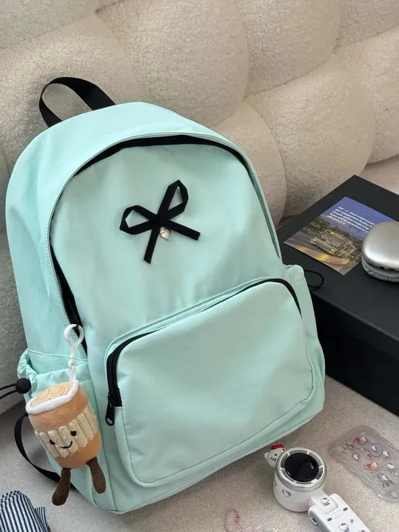 书包女高中生设计感小众ins韩系百搭甜酷大容量双肩包初中生书包