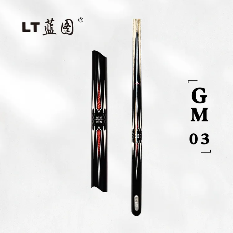 LT/蓝图新款GM03台球杆中式小头杆中八斯诺克球杆一体通杆