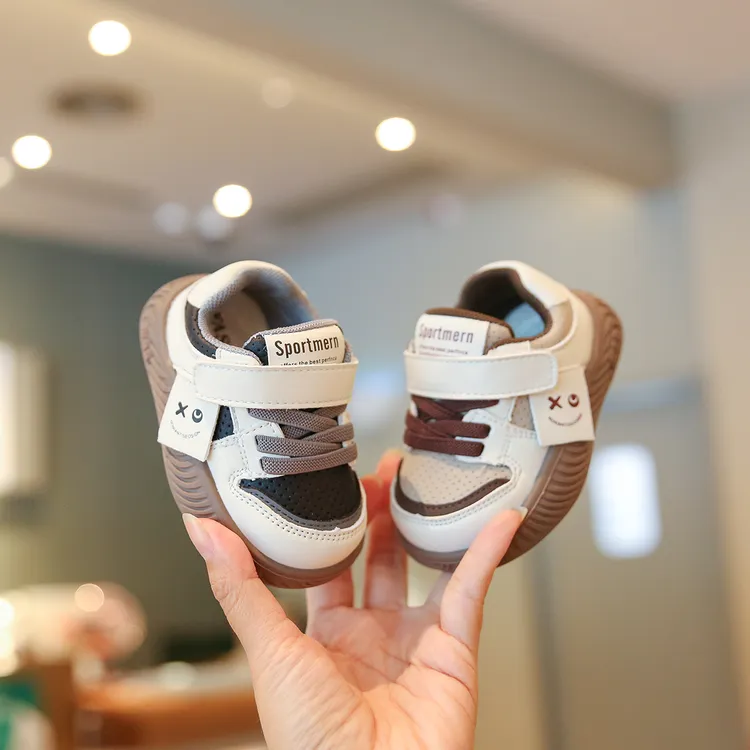 Sportmern婴儿鞋宝宝学步鞋男宝透气板鞋幼儿女小童鞋软底运动鞋