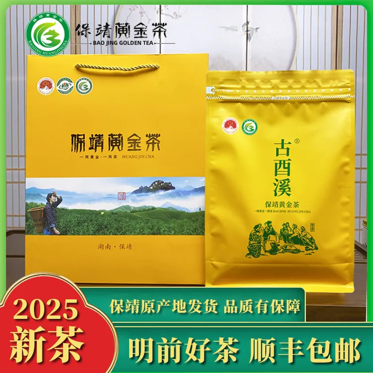 2025新茶保靖黄金茶明前春茶叶湘西高山绿茶原产地袋散装送礼250g