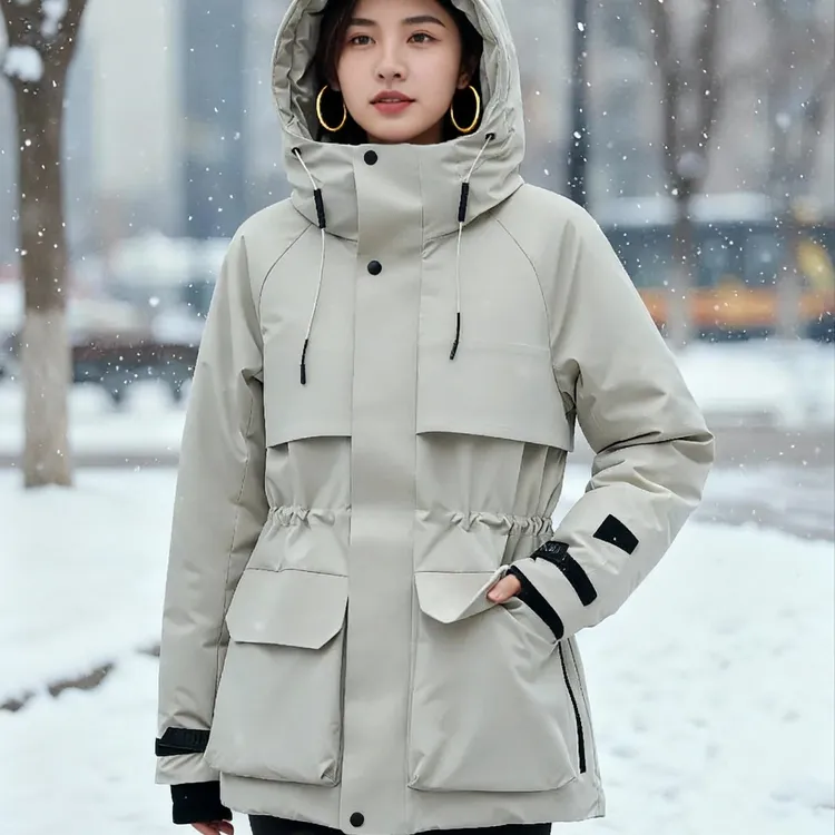 羽绒服150g(含)-200g(不含)男女同款羽绒情侣百搭女款中长款保暖