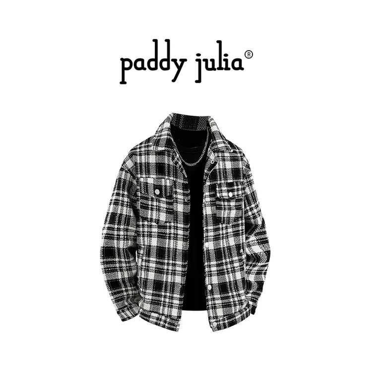  Paddy julia美式高级感长袖夹克男士秋冬季翻领男装百搭潮流外套