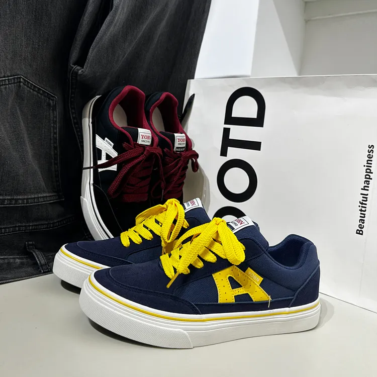 鞋子男款2025新款潮鞋厚底增高休闲鞋帆布鞋时尚百搭低帮板鞋男生