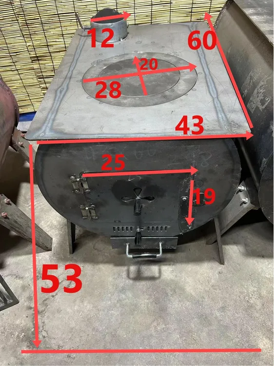 中号43*60加厚款 家用室内取暖做饭烧炕一体无烟炉 
